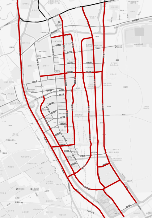 虹桥动态管理路段基本情况01